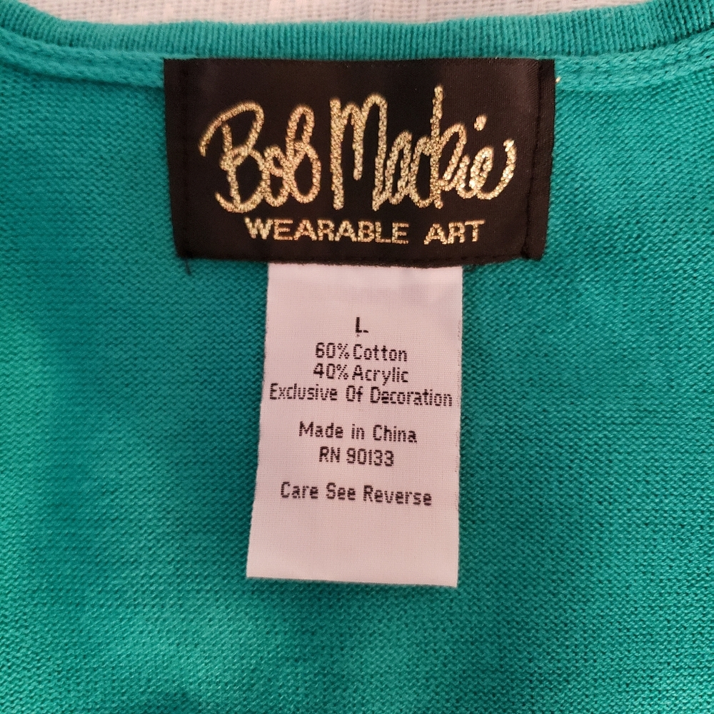 Bob Mackie Wearable Art Cardigan - image 5